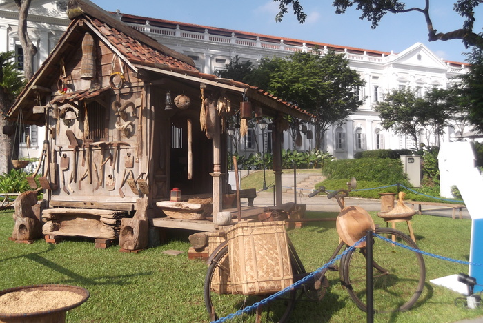 The installation at Fork Canning Park as part of Singapore Biennale 2013