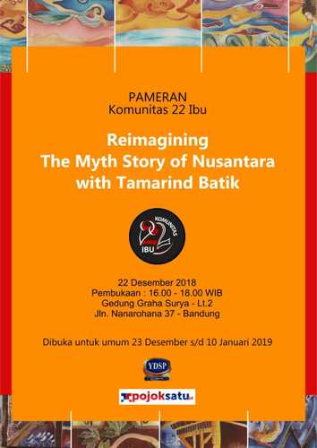 Poster Pameran Reimagining The Myth Story of Nusantara 